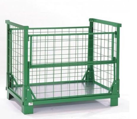 Multi Color Welded Wire Mesh Cage , Collapsible Steel Mesh Storage Cages