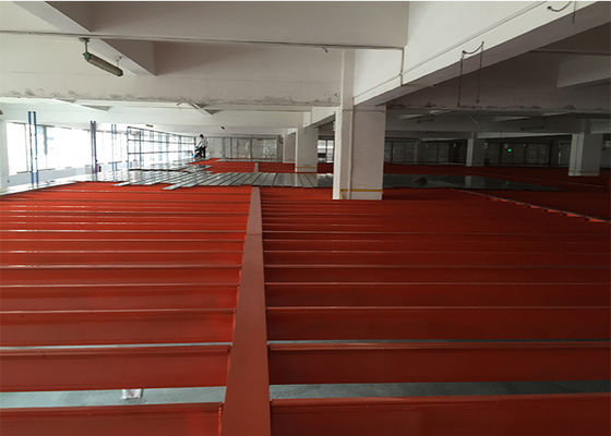 Long Span Industrial Mezzanine Floors Steel Structure for Warehouse Storage
