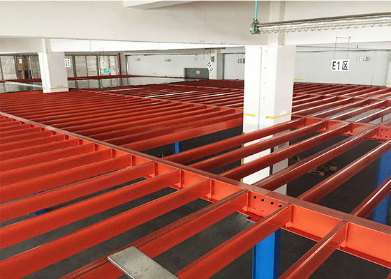 Long Span Industrial Mezzanine Floors Steel Structure for Warehouse Storage