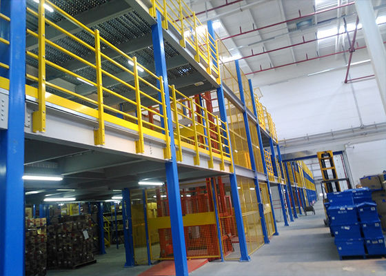 Multi Level Pallet Rack Supported Mezzanine , Steel Structure Mezzanine Floor