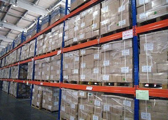 Steel Heavy Duty Storage Shelving , Cold Warehouse Industrial Pallet Racking 