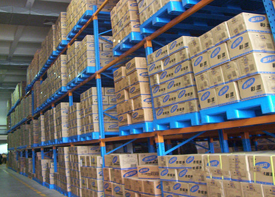 Steel Heavy Duty Storage Shelving , Cold Warehouse Industrial Pallet Racking 