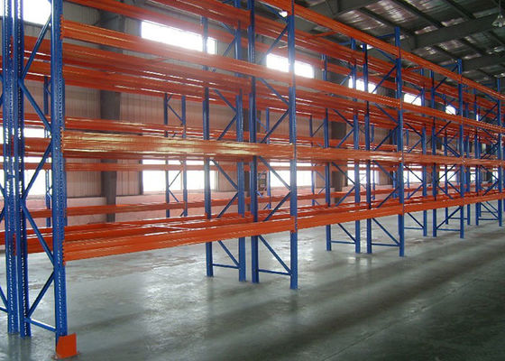 Industrial Heavy Duty Storage Racks , Warp Beam Warehouse Storage Solutions Shelving Units
