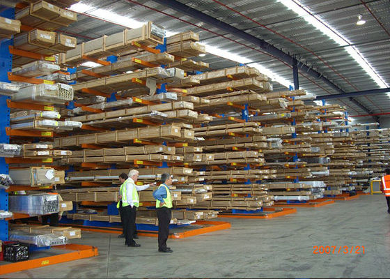 Metal Cantilever Pallet Racking Manufacturer For Lumber / Timber / Pipe / Tube Storage
