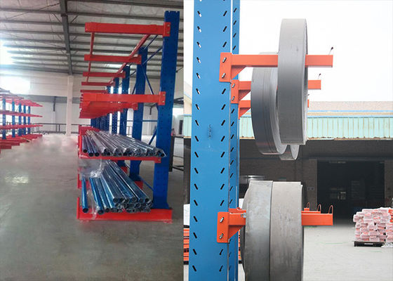 Powder Coating Structural Steel Storage Racks Warehouse Cantilever Racking Systems