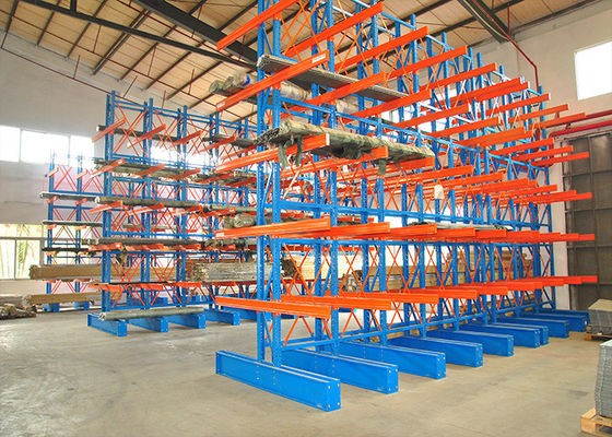 Carbon Steel Cantilever Pallet Racking Double Sided Heavy Duty Industrial Cantilever Shelving