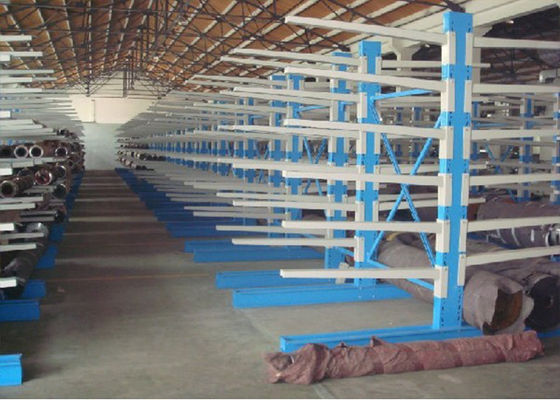 Industrial Steel Cantilever Pipe Rack For Heavy Duty Warehouse CE Certificate