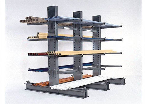 Long Pipes Adjustable Cantilever Pallet Racking System For Industrial Warehouse