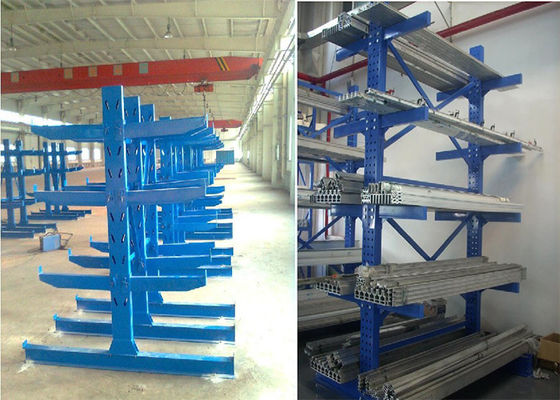 Double Sided Cantilever Pallet Racking Shelving Customized Size