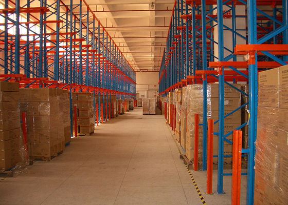 Logistics Center Industrial Steel Drive In Pallet Racking System For Warehouse 