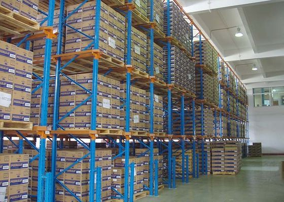 5000mm High Volume Drive In Pallet Racking Cold Rolled For Warehouse