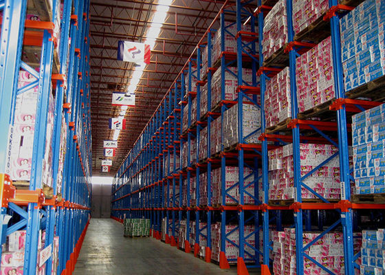 Customzied Cold Rolled Drive In Pallet Racking For Industrial Warehouse Storage