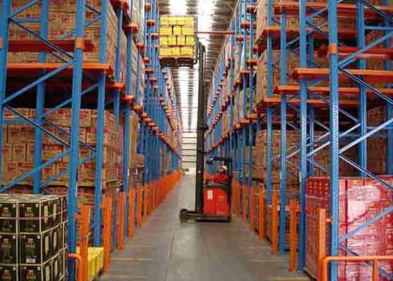 Customzied Cold Rolled Drive In Pallet Racking For Industrial Warehouse Storage