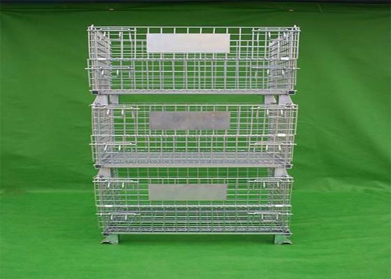 Movable Stackable Steel Wire Mesh Cage With Galvanized Surface Treatment