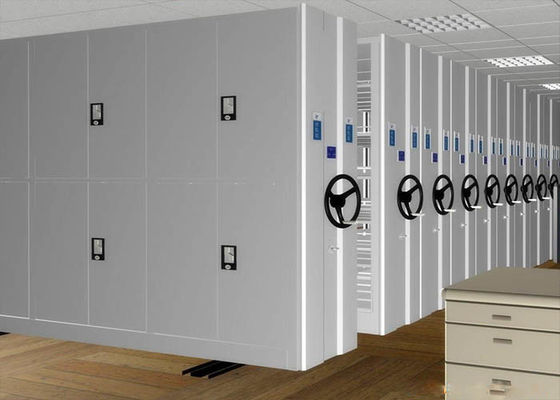 Library Steel High Density Storage Cabinets , Mobile Storage Shelving Systems OEM