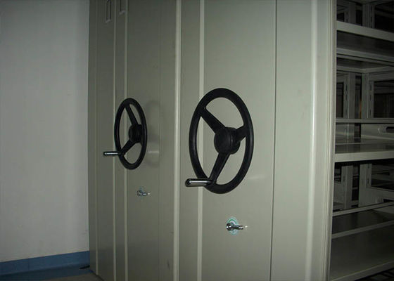 Library Steel High Density Storage Cabinets , Mobile Storage Shelving Systems OEM