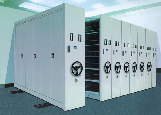 Metal Moving File Cabinets Shelf System For Library File / Book Storage