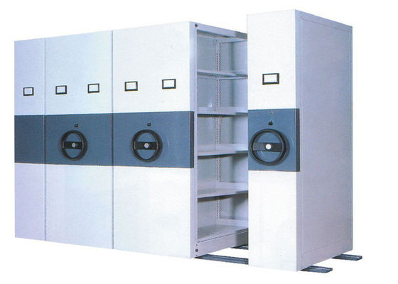 Heavy Duty Cold Roll Steel Moving File Cabinets Shelf System With Floor Tracks