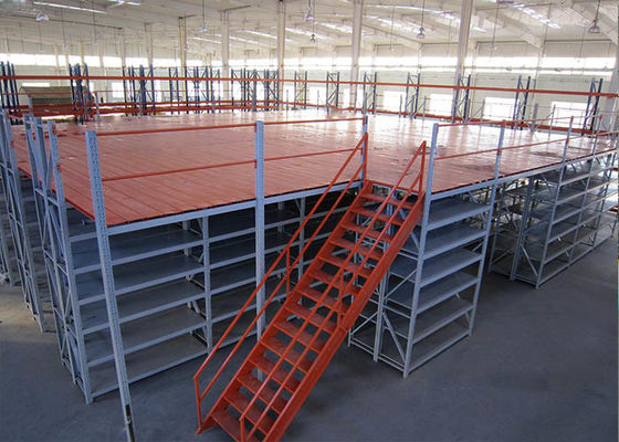 Multi Tier Structural Steel Mezzanine , Rack Supported Storage Mezzanine Platforms