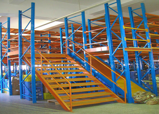 Multi Level Industrial Storage Mezzanine Racking Floors For Large Area Warehouse