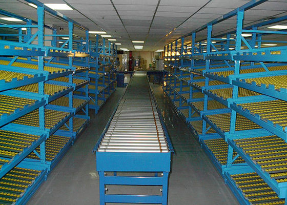 Assembled Industrial Steel Storage Racks , Gravity Flow Pallet Racking Systems