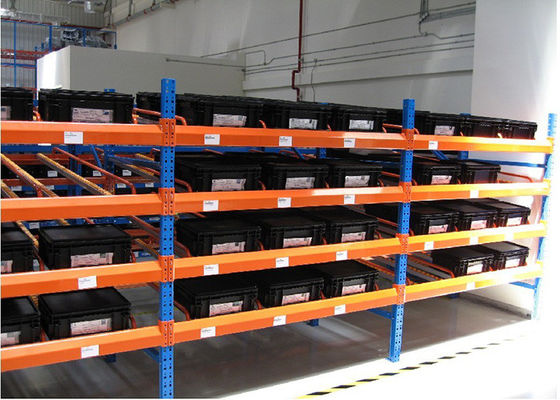 1000kg/pallet Industrial Steel Storage Racks Gravity Flow Rack In Warehouse