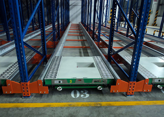 Custom Industrial Shuttle Storage System With High Density Steel Beam / Steel Rivet