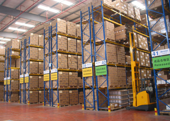 Adjustable steel heavy duty pallet racking storage system for warehouse