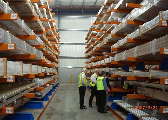 Metal Cantilever Pallet Racking Manufacturer For Lumber / Timber / Pipe / Tube Storage