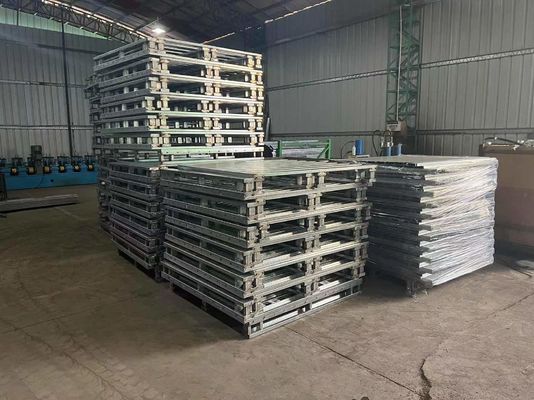 Warehouse Heavy Duty Steel Pallet Stackable Euro Standard Size