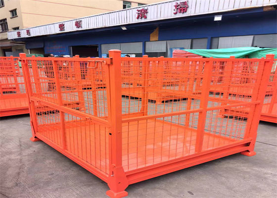 Metal Customized Fabric Roll Foldable Stackable Warehouse Racks