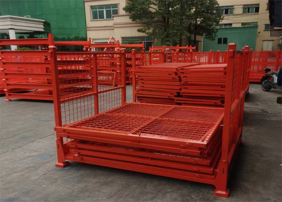 Metal Customized Fabric Roll Foldable Stackable Warehouse Racks