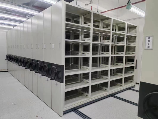 Mobile Grey File Cabinets With Safety Lock 200 Lbs Capacity Corrosion Protection Shelf System