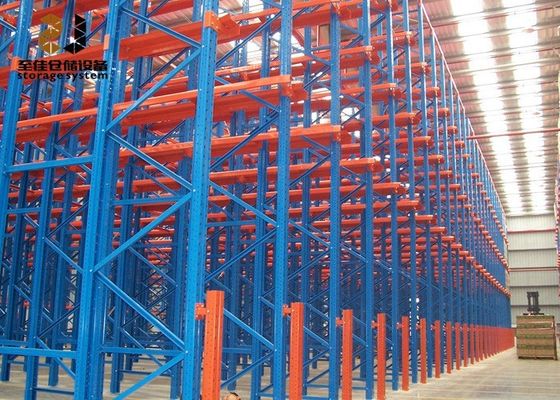 Easy Install Drive In Pallet Racking / Flow Through Pallet Racking System