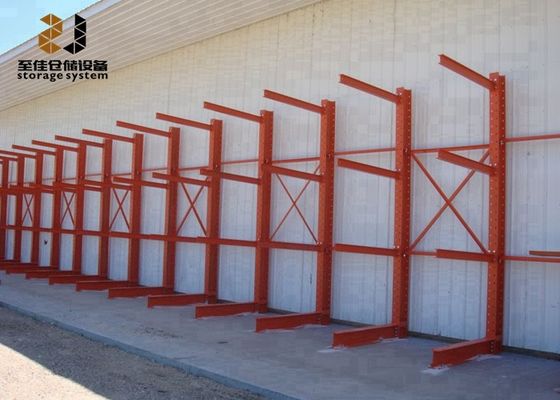 Powder Coating Cantilever Pallet Racking Customized Size With Safelock