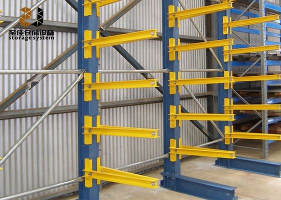 Customized Size 300-1800mm Arm With Safelock Free Standing Lumber Rack