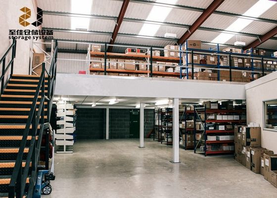 2 Layer Building Mezzanine Floor Heavy Duty Steel Mezzanine Structure Metal