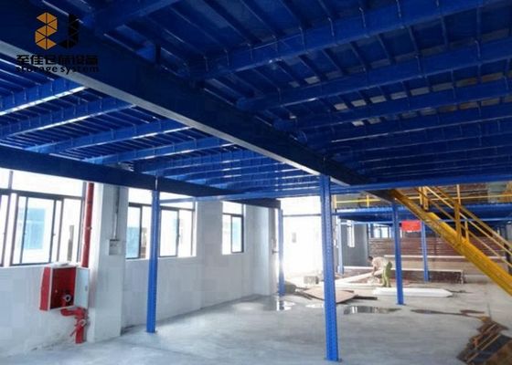 Steel Q235 / 245 Boltless / Rivet Shelving , Warehouse Mezzanine Floors For Building