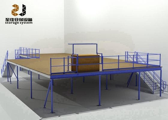Boltless / Rivet Shelving Max 6000mm Upright For Warehouse Use Mezzanine Deck