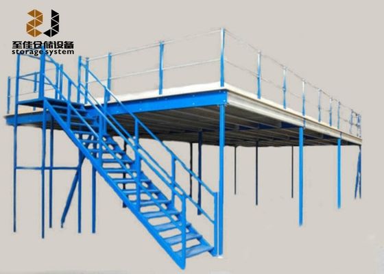Multi Level Safety Industrial Mezzanine Floors Epoxy Powder Coated