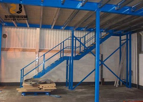 Steel Q235 / Q345 Industrial Mezzanine Floors Two Layer For Warehouse