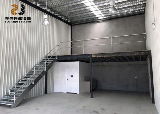 Office Mezzanine Structures / Industrial Mezzanine Floors Capacity 500kg - 4000kg/Sqm