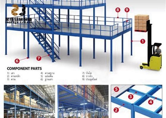Economical Warehouse Mezzanine Systems With Powder Coating