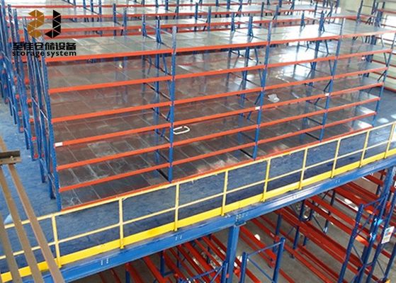 Steel Q235 / Q345 Mezzanine Floor Racking With Large Load Capacity 500kg - 4000kg/Sqm