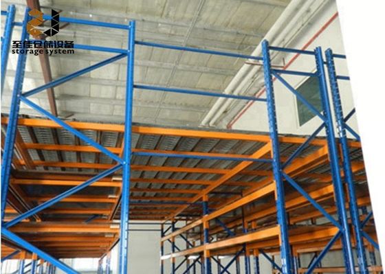 Steel Q235 / Q345 Mezzanine Floor Racking With Large Load Capacity 500kg - 4000kg/Sqm