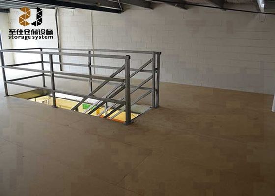 Steel Storage Mezzanine Platforms / Pallet Rack Supported Mezzanine