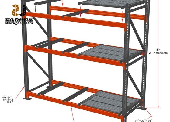 Multi-Level Custome Size Corrosion Protection Pallet Racking Uprights