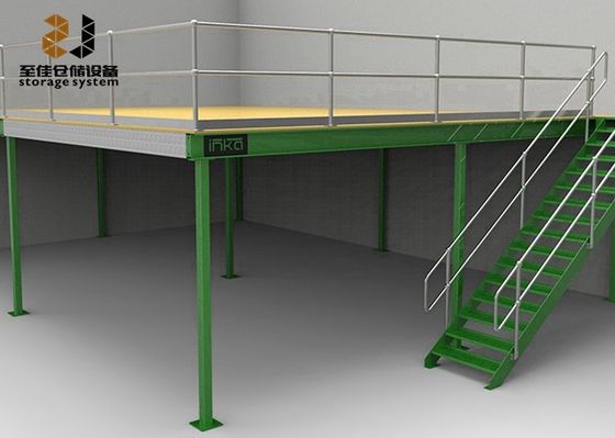 Durable Industrial Mezzanine Floors / Boltless Rivet Shelving 5 Years Warranty