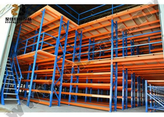 Heavy Duty 2 - 3 Layer Metal Mezzanine Systems / Steel Storage Shelves