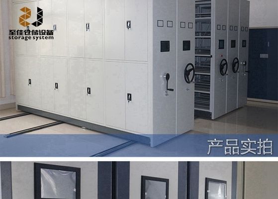 Grey Mobile Shelving Systems / High Density Filing Cabinet Systems Office